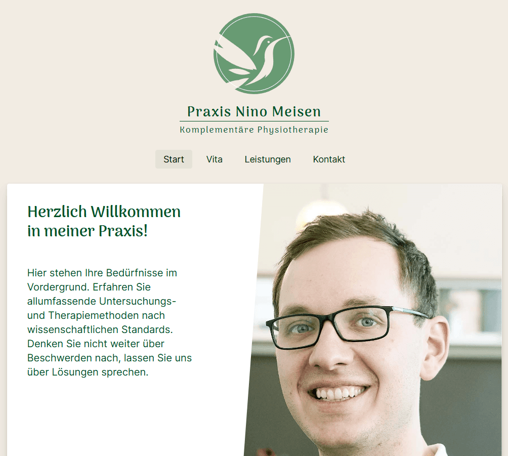 Practice Nino Meisen Website